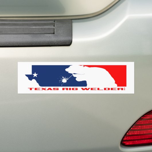 Texas Rig Welder 11x3 Bumpersticker (Op auto)