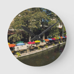 Texas, Riverwalk, dineren aan de rand van de rivie Ronde Klok