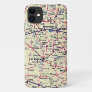 Texas Road Map iPhone 11 Hoesje