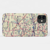 Texas Road Map Case-Mate iPhone Case (Achterkant (horizontaal))