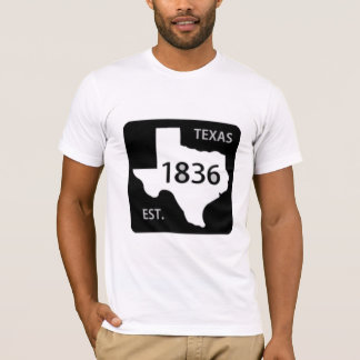 texas road sign 1836 lone star t-shirt