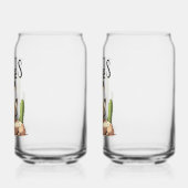 Texas Roadrunner having a beverage Blikvorm Glas (Links)