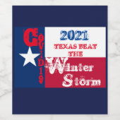 TEXAS ROCKS WIJN ETIKET (Enkel label)