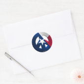 Texas Ronde Sticker (Envelop)