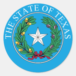 Texas Ronde Sticker
