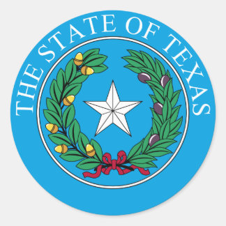 Texas Ronde Sticker