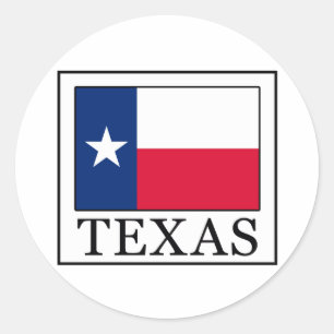 Texas Ronde Sticker