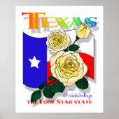Texas roos-superposter poster (Voorkant)