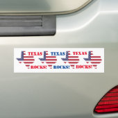 TEXAS ROTSEN! BUMPERSTICKER (Op auto)