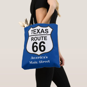 Texas Route 66 America's Main Street Dames Schoude Draagtas