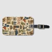 Texas Route 66 Bagage Label (Voorkant (horizontaal))