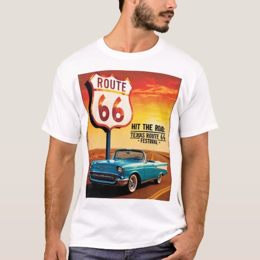Texas Route 66 Festival T-shirt (Voorkant)