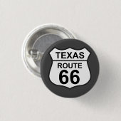 Texas Route 66 Hwy Sign Ronde Button 3,2 Cm (Voorkant /achterkant)