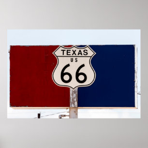  Texas Route 66 Poster