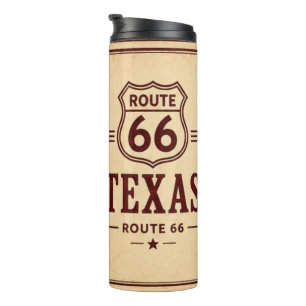 Texas Route 66 Road Warrior Coffee Reizen Thermosbeker