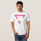 texas roze driehoek t-shirt (Voorkant volledig)
