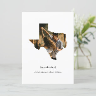 Texas Save the Date Carte photo