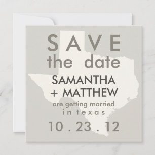 Texas Save the Date Kaarten