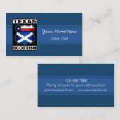 Texas Scottish American Custom Visitekaartjes (Voorkant / Achterkant)