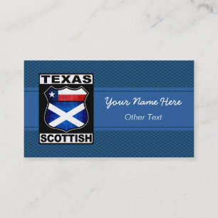 Texas Scottish American Custom Visitekaartjes