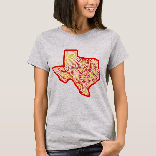 Texas Scribbleprint T-shirt (Voorkant)