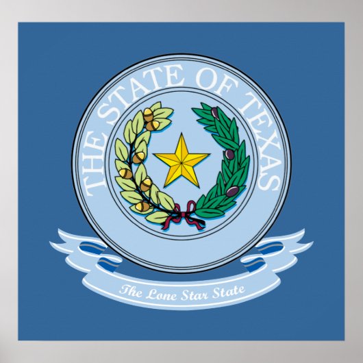 Texas Seal Poster (Voorkant)