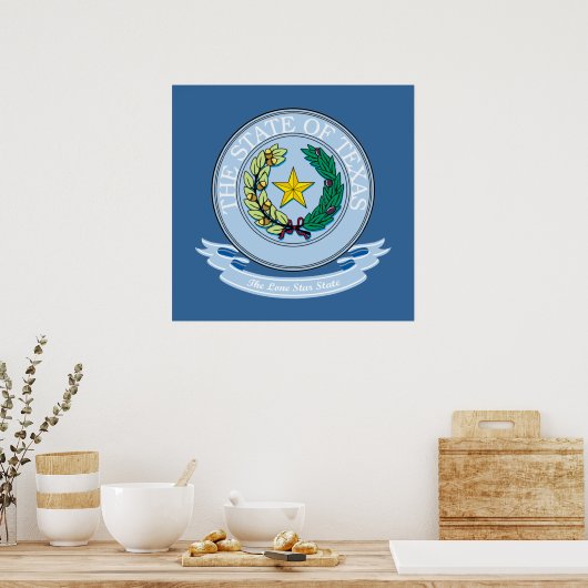 Texas Seal Poster (Keuken)