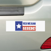 Texas Secede Bumpersticker (Op auto)