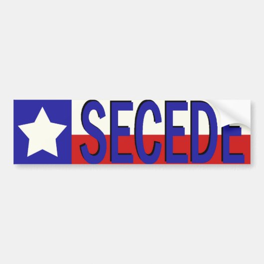 Texas SECEDE-bumpersticker Bumpersticker (Voorkant)