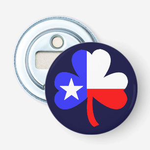 Texas Shamrock Button Flesopener