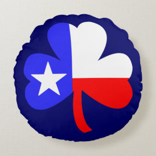 Texas Shamrock Rond Kussen