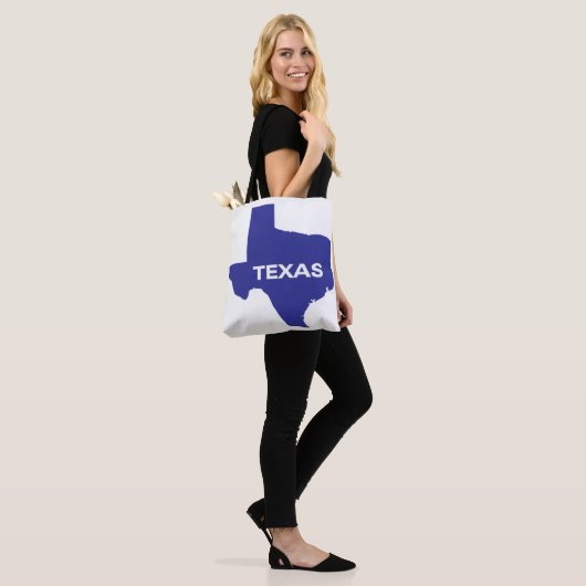Texas silhouette canvas tas (Op model)