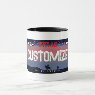 texas sky licentie bord mok