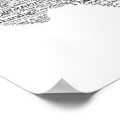 Texas Slang Word Art Map Poster (Hoek)