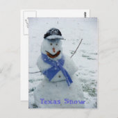 Texas Snow Briefkaart (Voorkant / Achterkant)