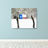 Texas Snow Canvas Afdruk (Insitu (Houten vloer))