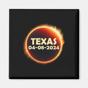 Texas Solar Eclipse 2024 april 8 Totaliteit Texas Magneet