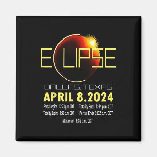Texas Solar Eclipse 2024 Solar Eclipse Funny Texas Magneet