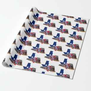 Texas Staatsomtrek, Kleuren & Cadillac Ranch Wrapp Cadeaupapier