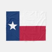 Texas Staatsvlag Fleece Deken (Voorkant (Horizontaal))