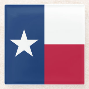 Texas Staatsvlag Glazen Onderzetter