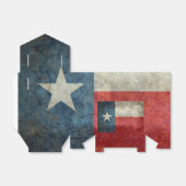 Texas staatsvlag  retro stijl geschenkdoos bedankdoosjes (Uitgevouwen)