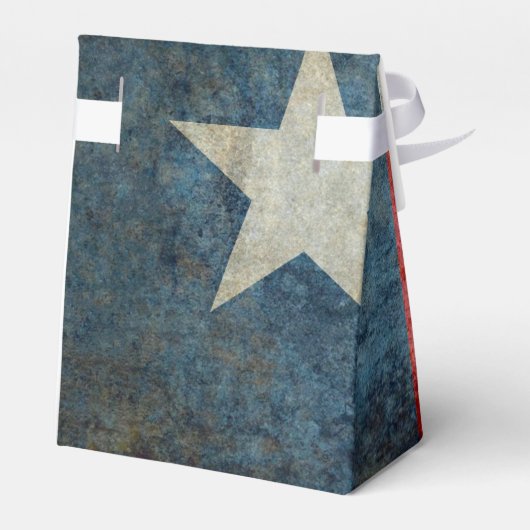 Texas staatsvlag  retro stijl geschenkdoos bedankdoosjes (Achterkant)