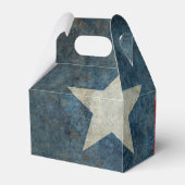 Texas staatsvlag  retro stijl geschenkdozen bedankdoosjes (Achterkant)