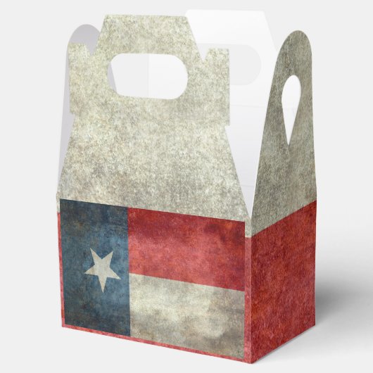 Texas staatsvlag  retro stijl geschenkdozen bedankdoosjes (Geopend)