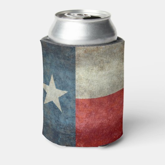 Texas staatsvlag  retro stijl Koelbox Blikjeskoeler (Blikje Achterkant)
