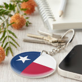 Texas Staatsvlag Sleutelhanger (Voorkant Rechts)