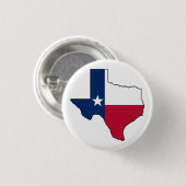 Texas Staatsvlagkaart Ronde Button 3,2 Cm (Voorkant /achterkant)