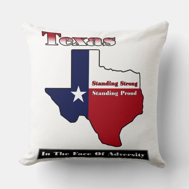 Texas Standing Strong Kussen (Voorkant)