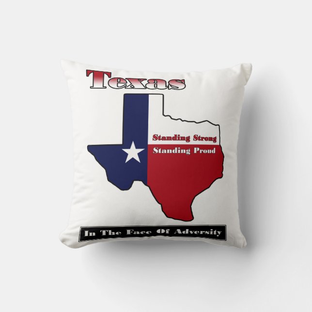 Texas Standing Strong Kussen (Voorkant)